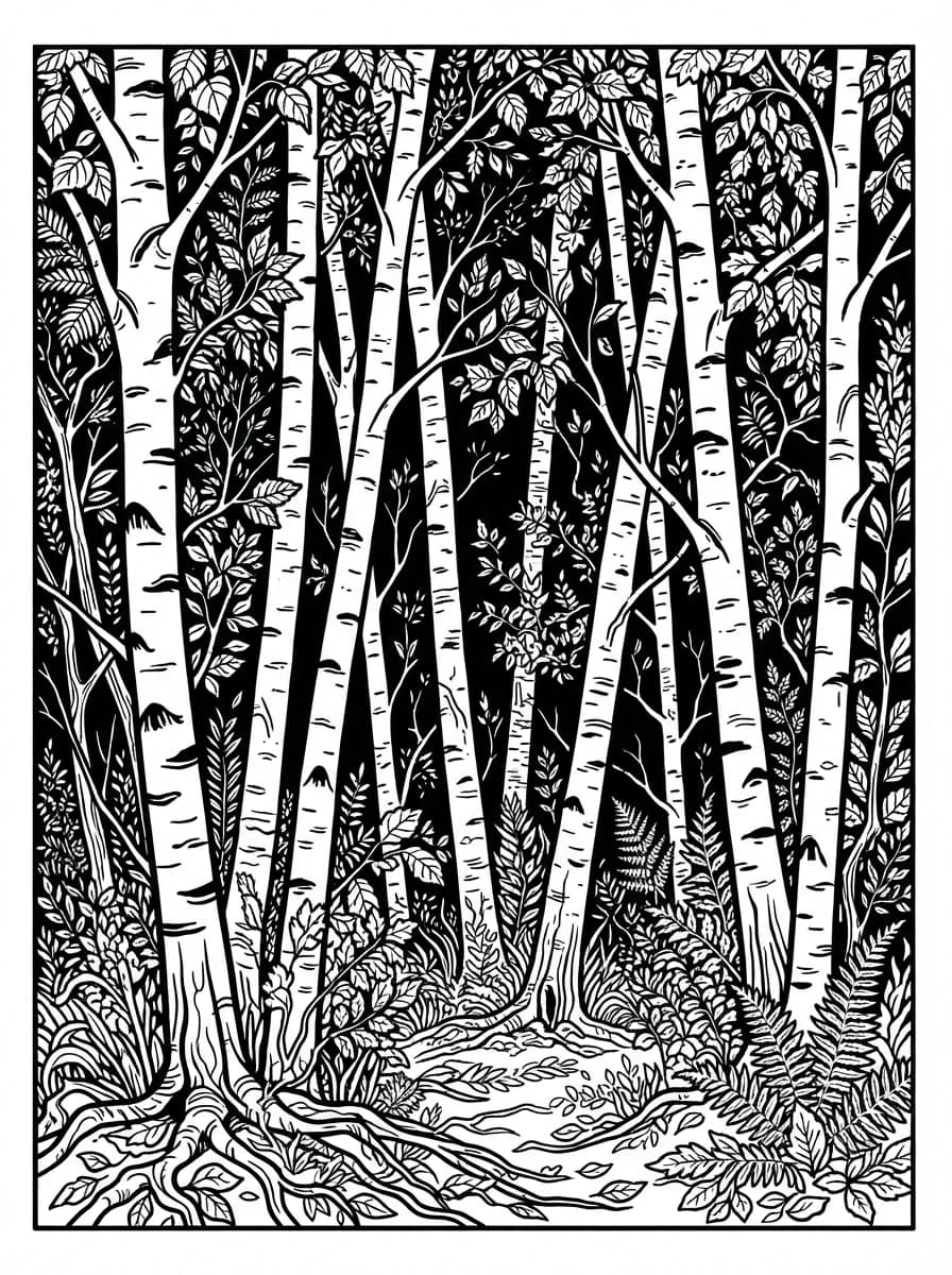 Coloriage Monochrome