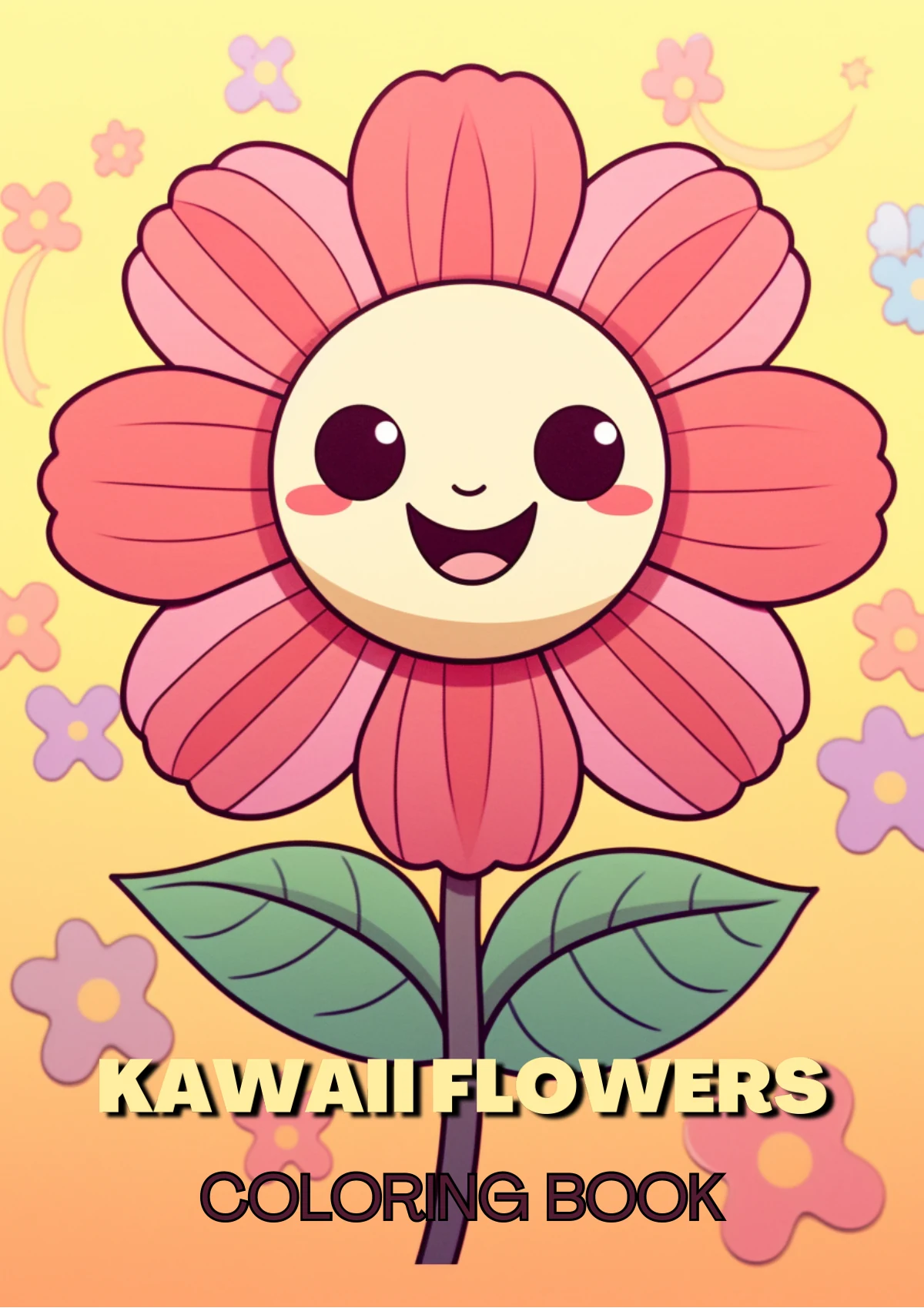 Fleurs Kawaii Souriantes & Mignonnes