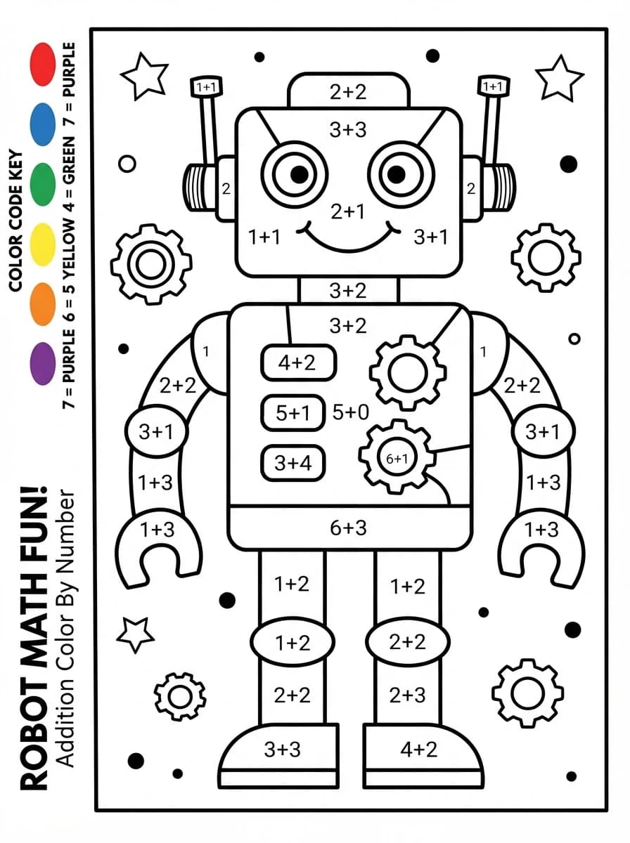 Coloriage Magique addition