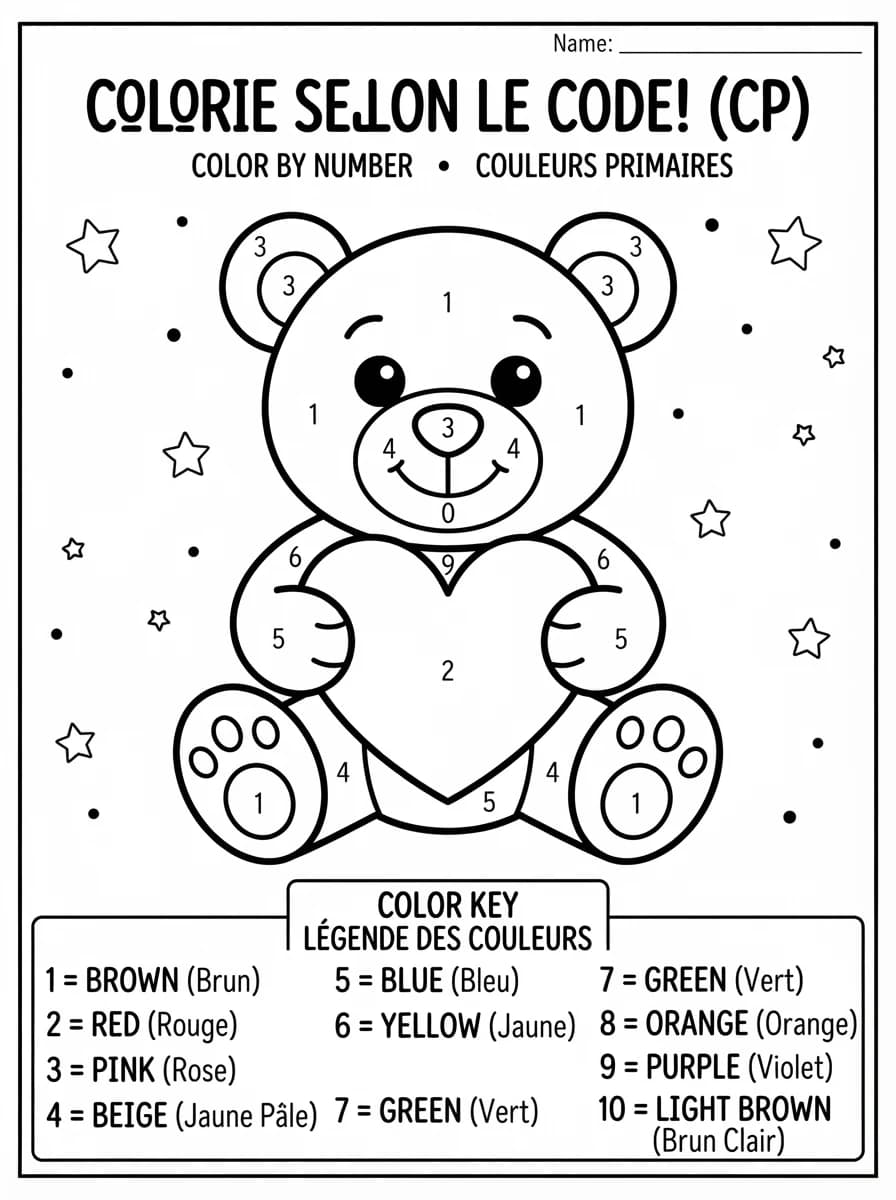 Coloriage Magique cp