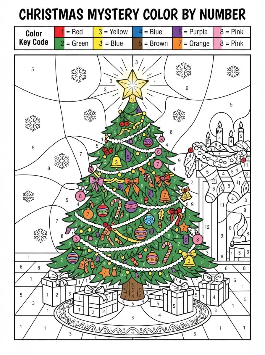 Coloriage Magique noel