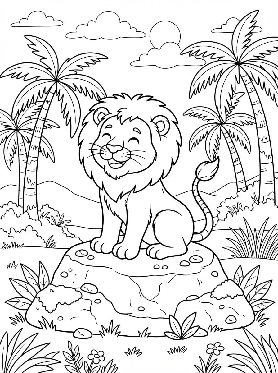 Coloriage Animaux de la jungle