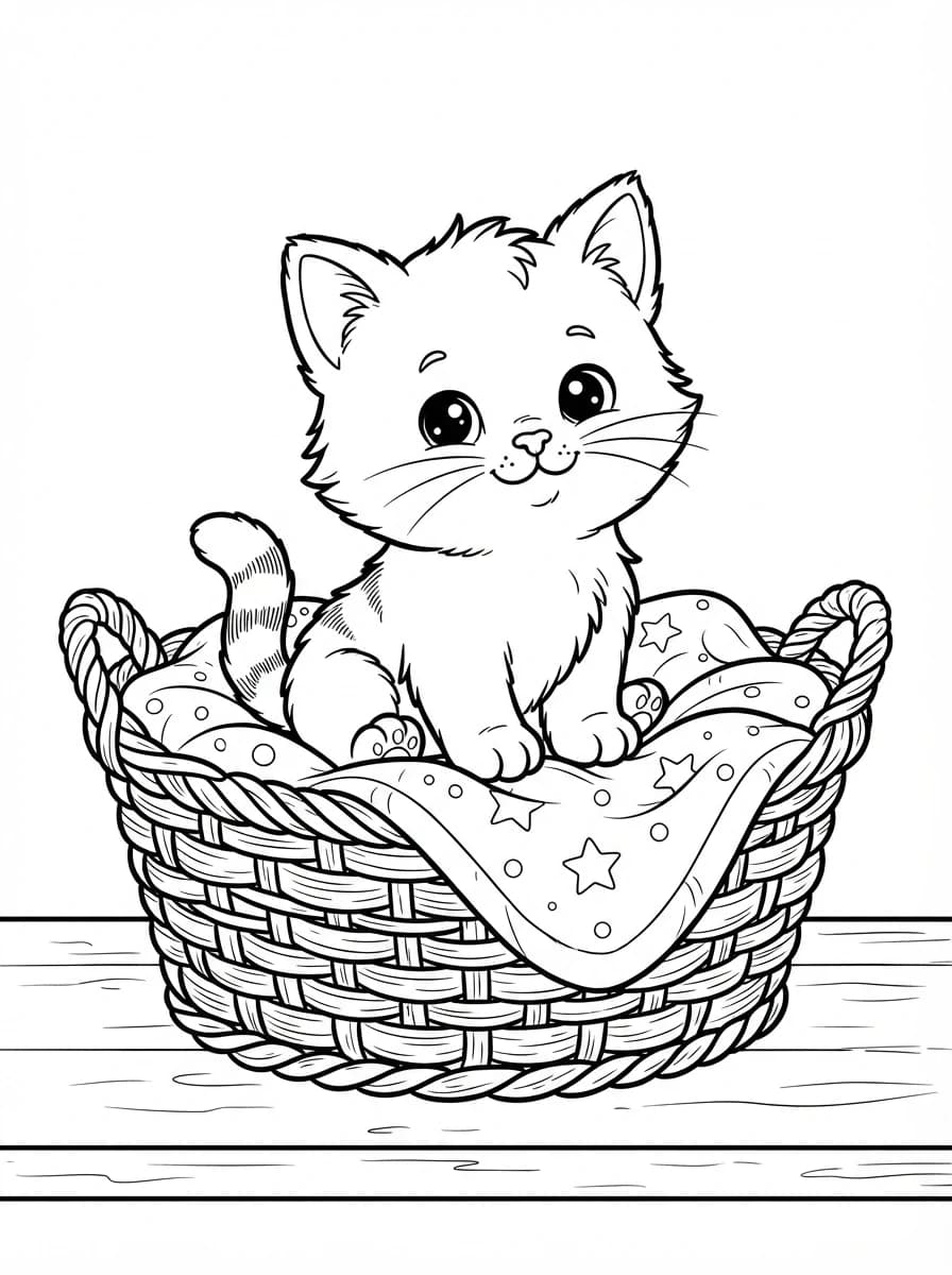 Coloriage Chaton