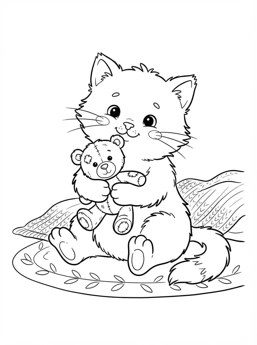 Coloriage Chaton mignon
