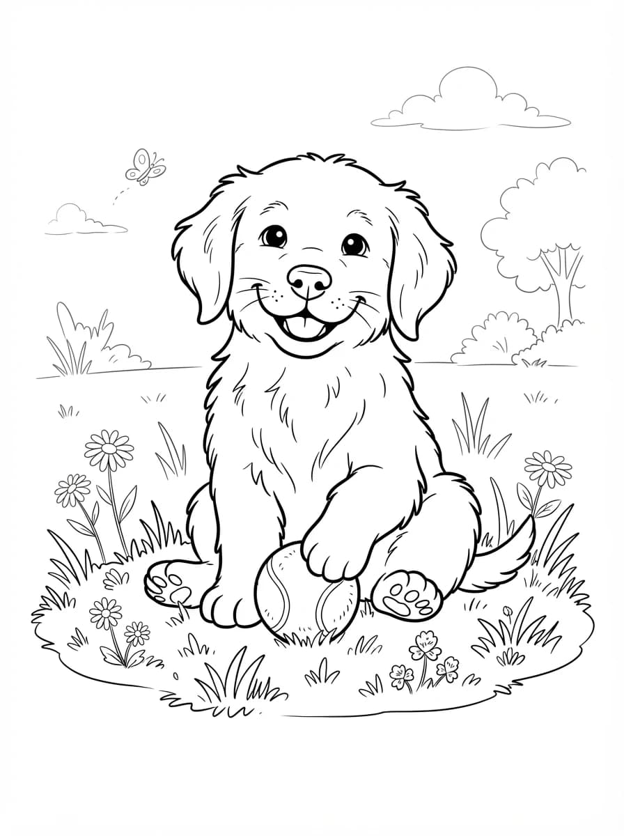 Coloriage Chien