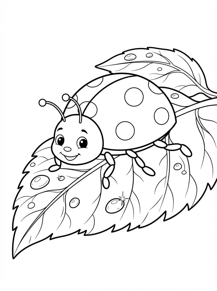 Coloriage Coccinelle