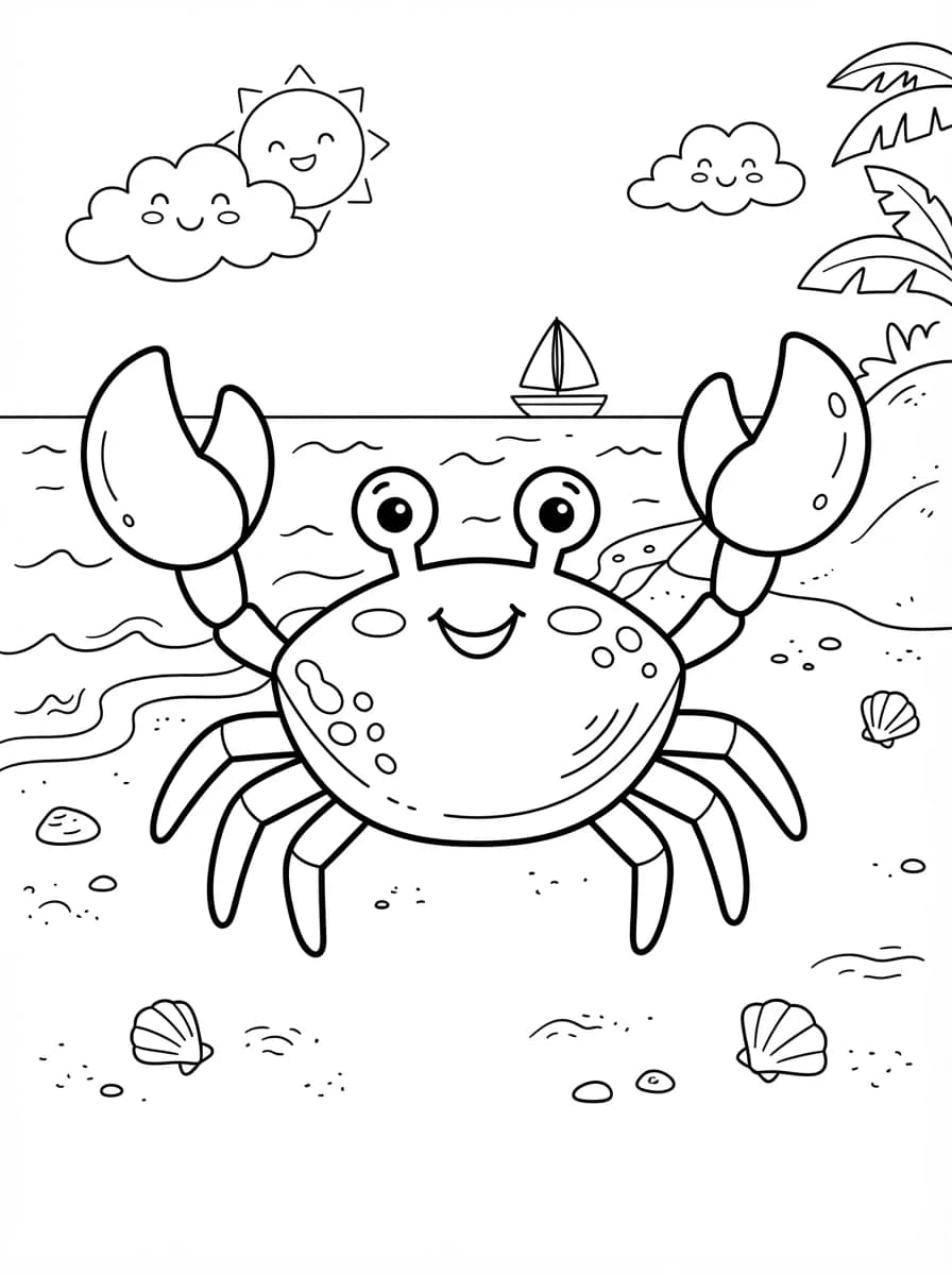 Coloriage Crabe