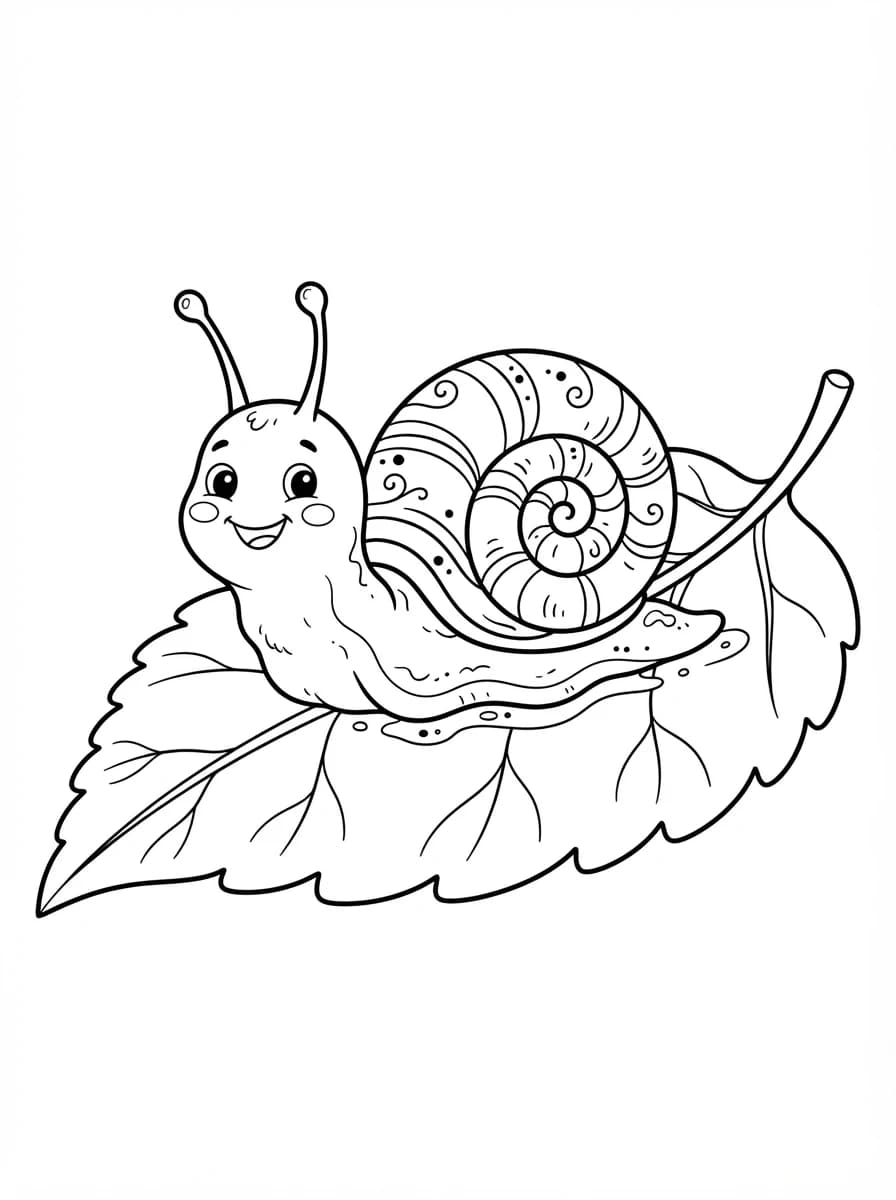 Coloriage Escargot