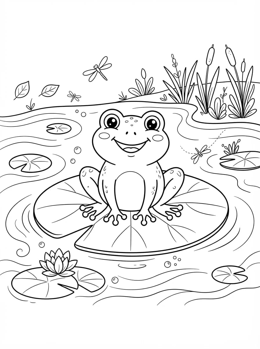 Coloriage Grenouille