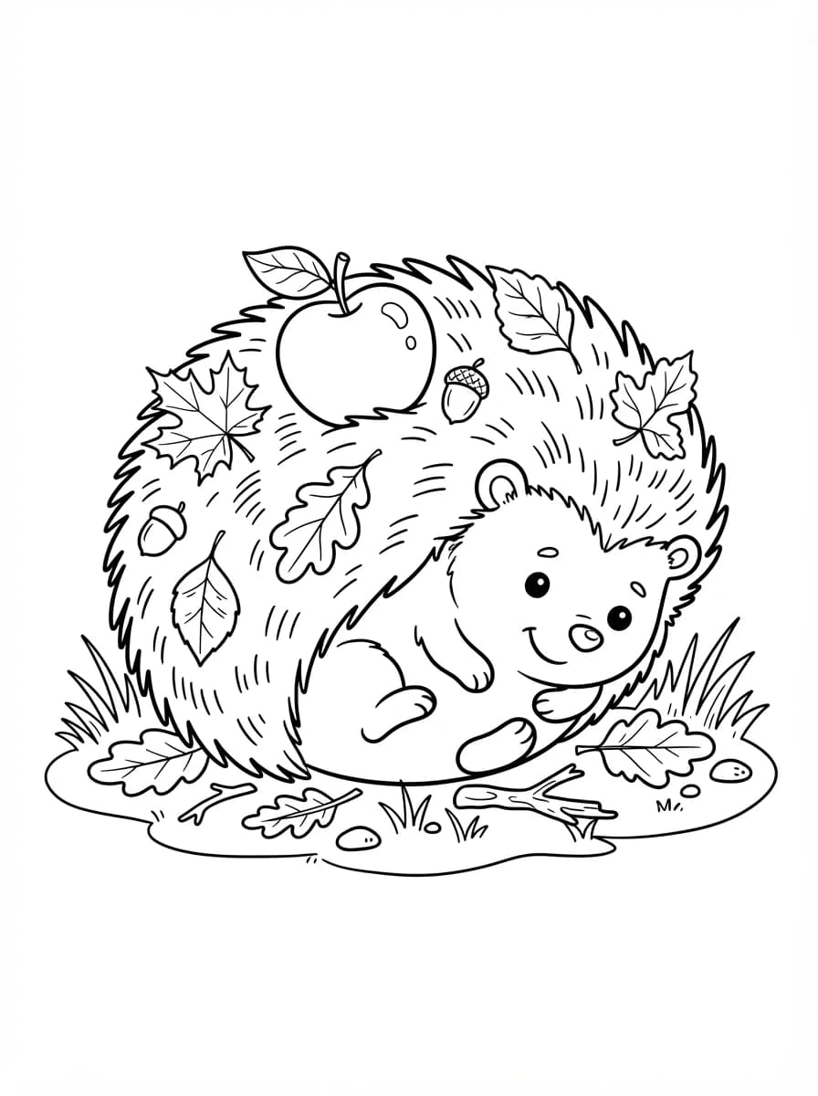 Coloriage Hérisson