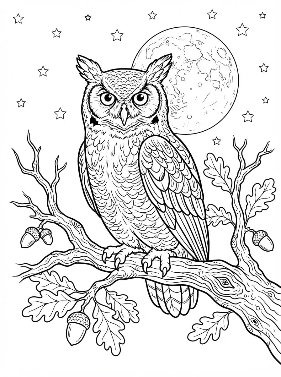 Coloriage Hibou
