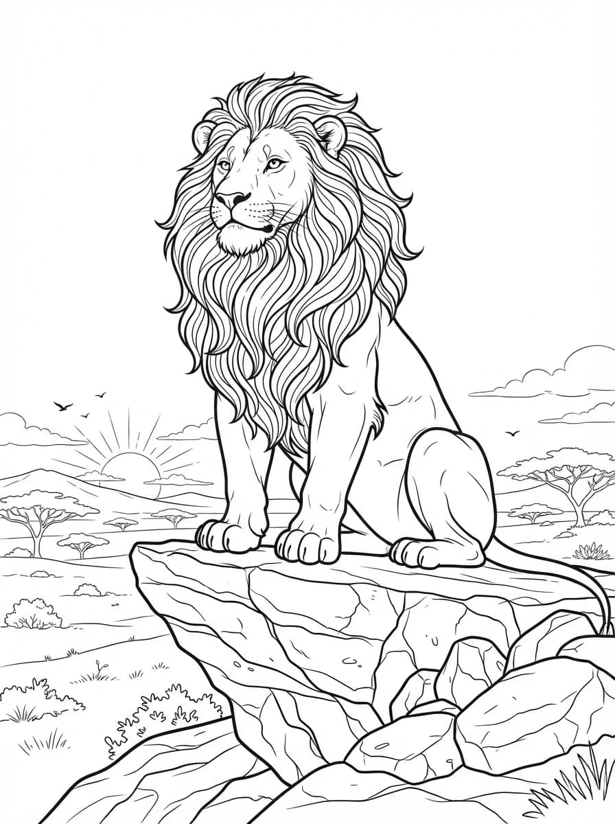 Coloriage Lion