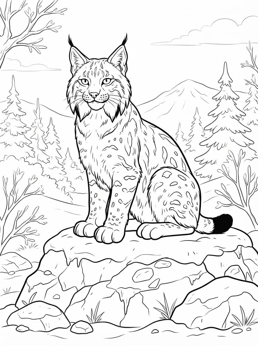 Coloriage Lynx