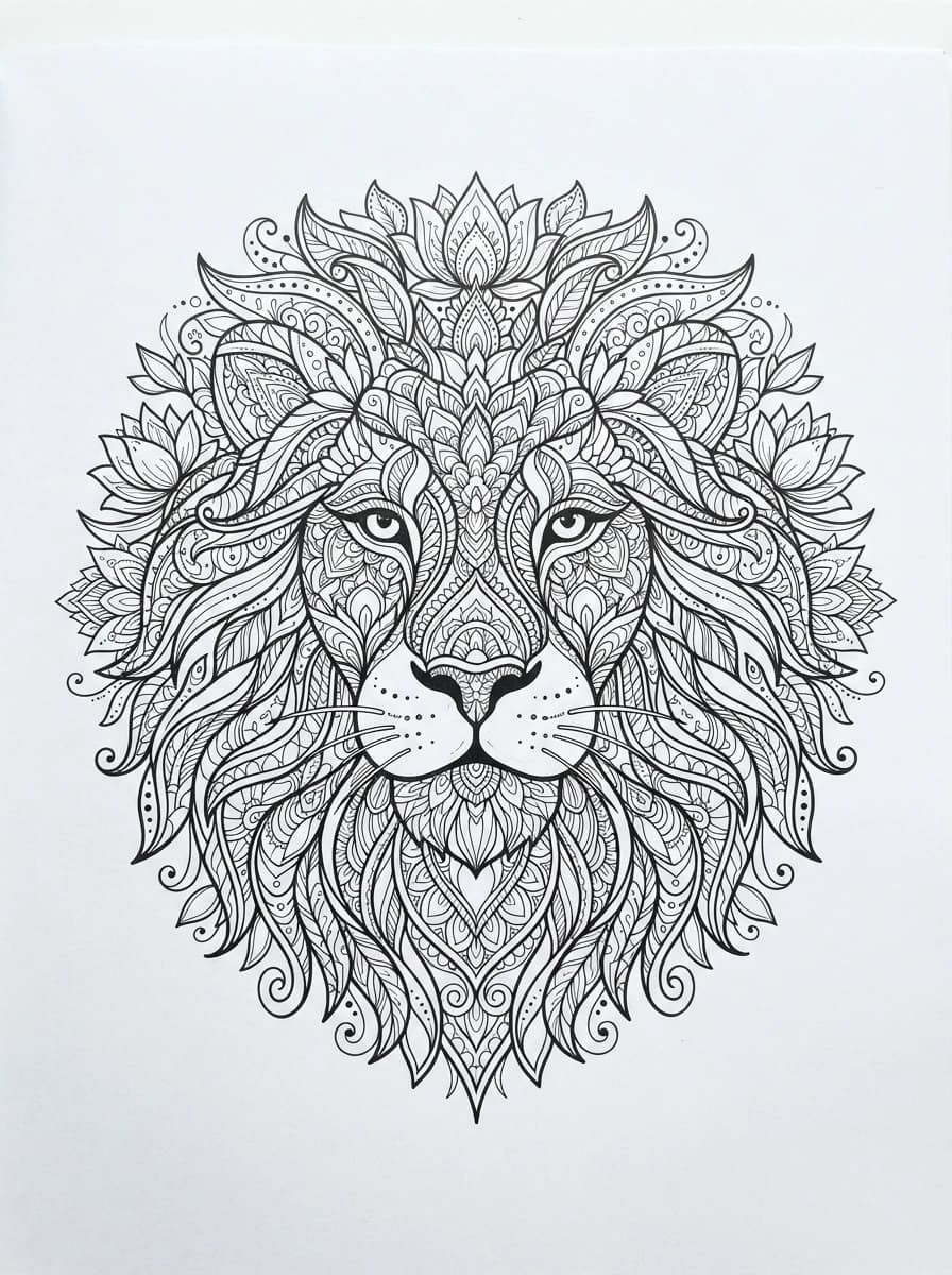 Coloriage Mandala animaux