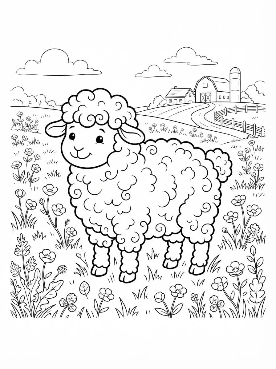 Coloriage Mouton
