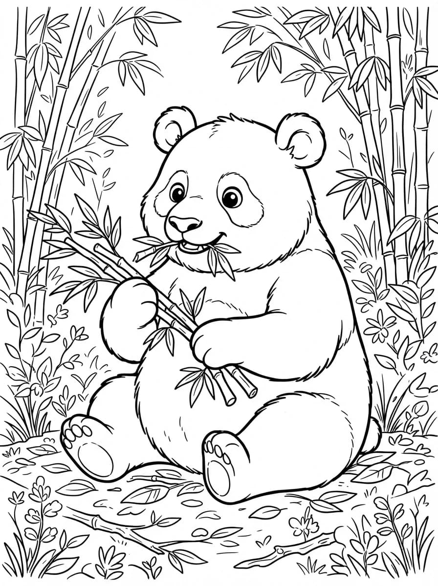 Coloriage Panda