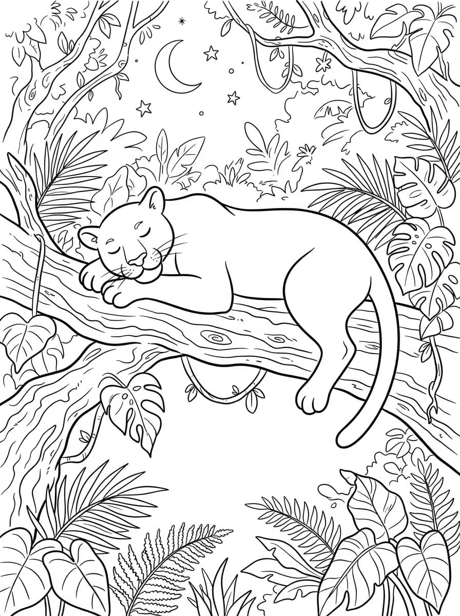 Coloriage Panthère