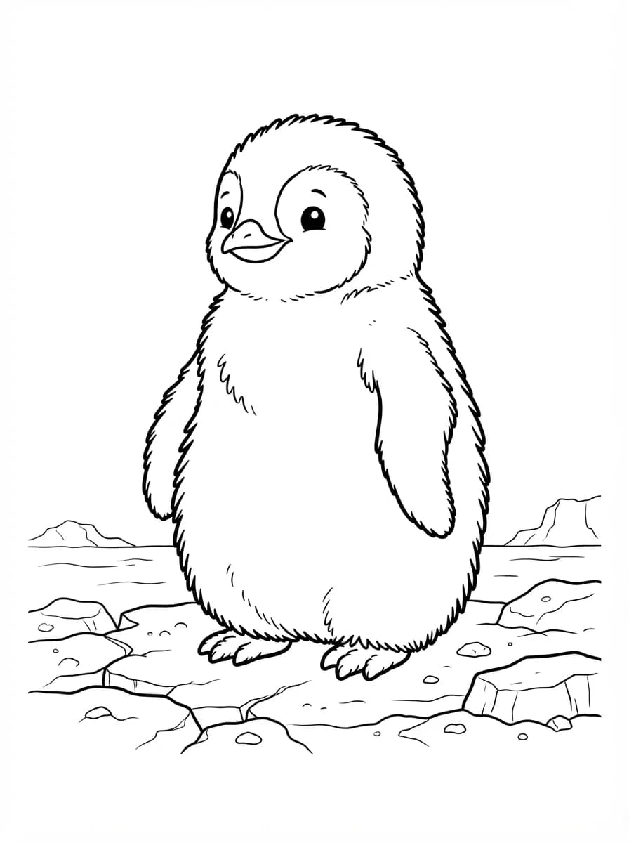 Coloriage Pingouin