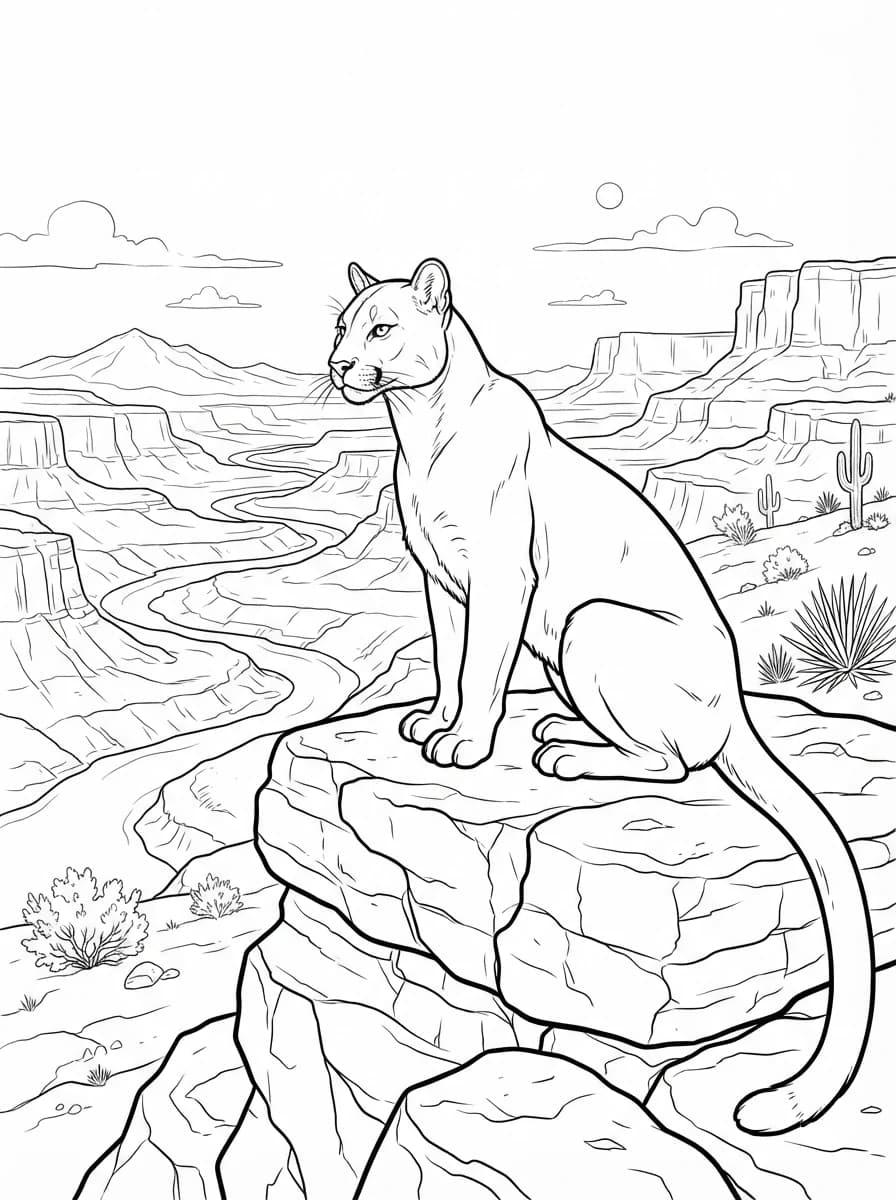 Coloriage Puma