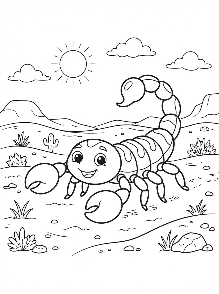 Coloriage Scorpion