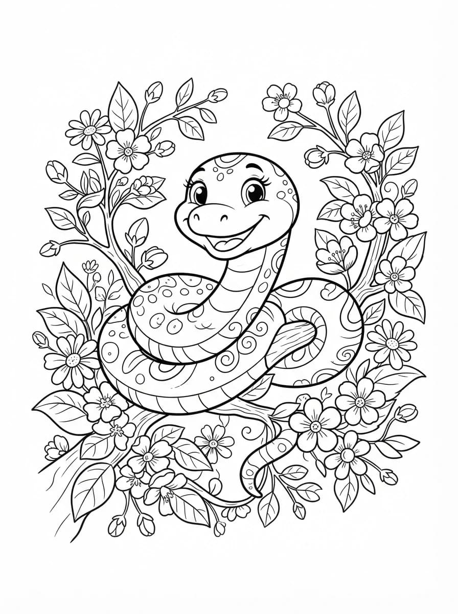 Coloriage Serpent