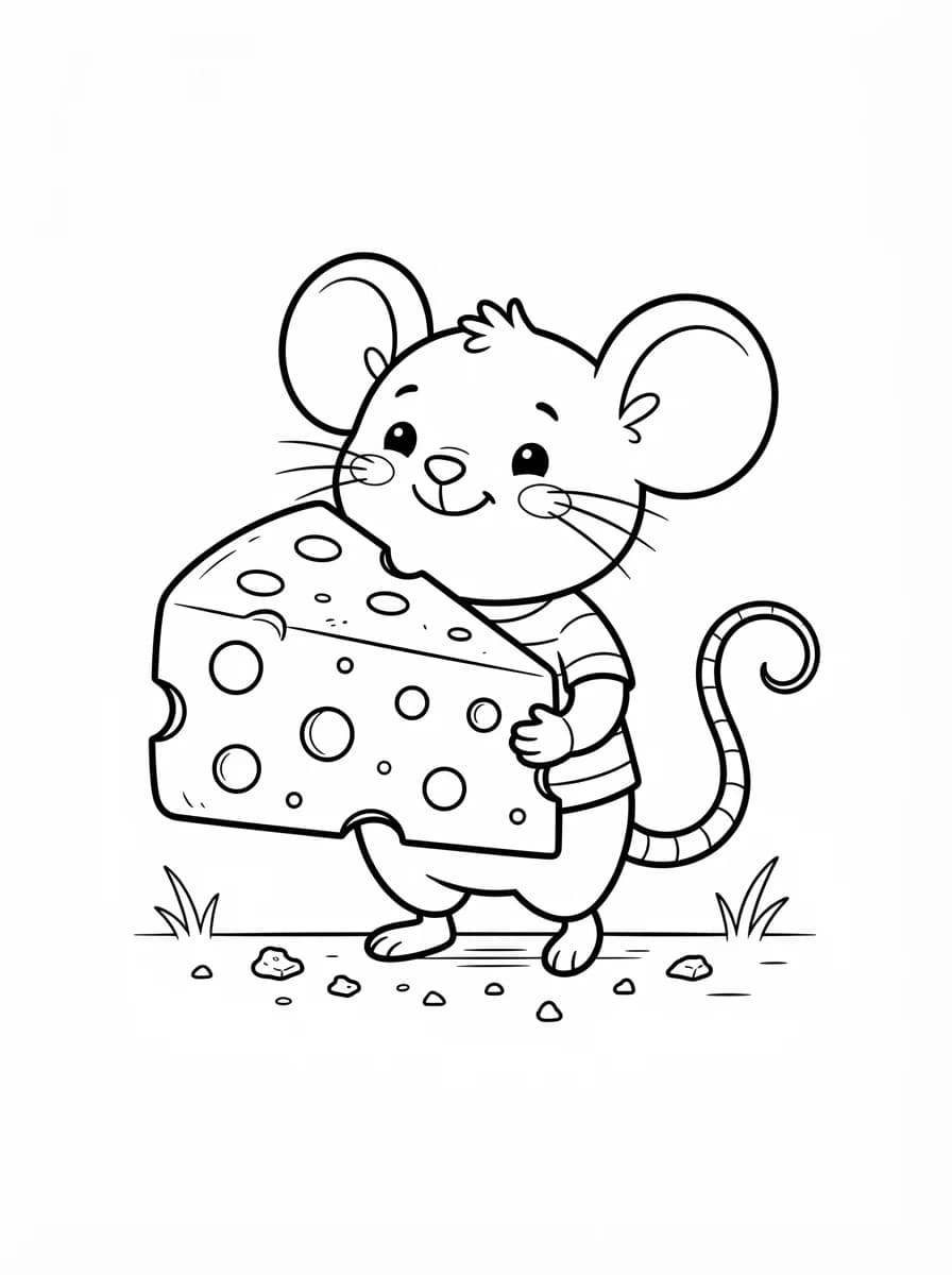 Coloriage Souris