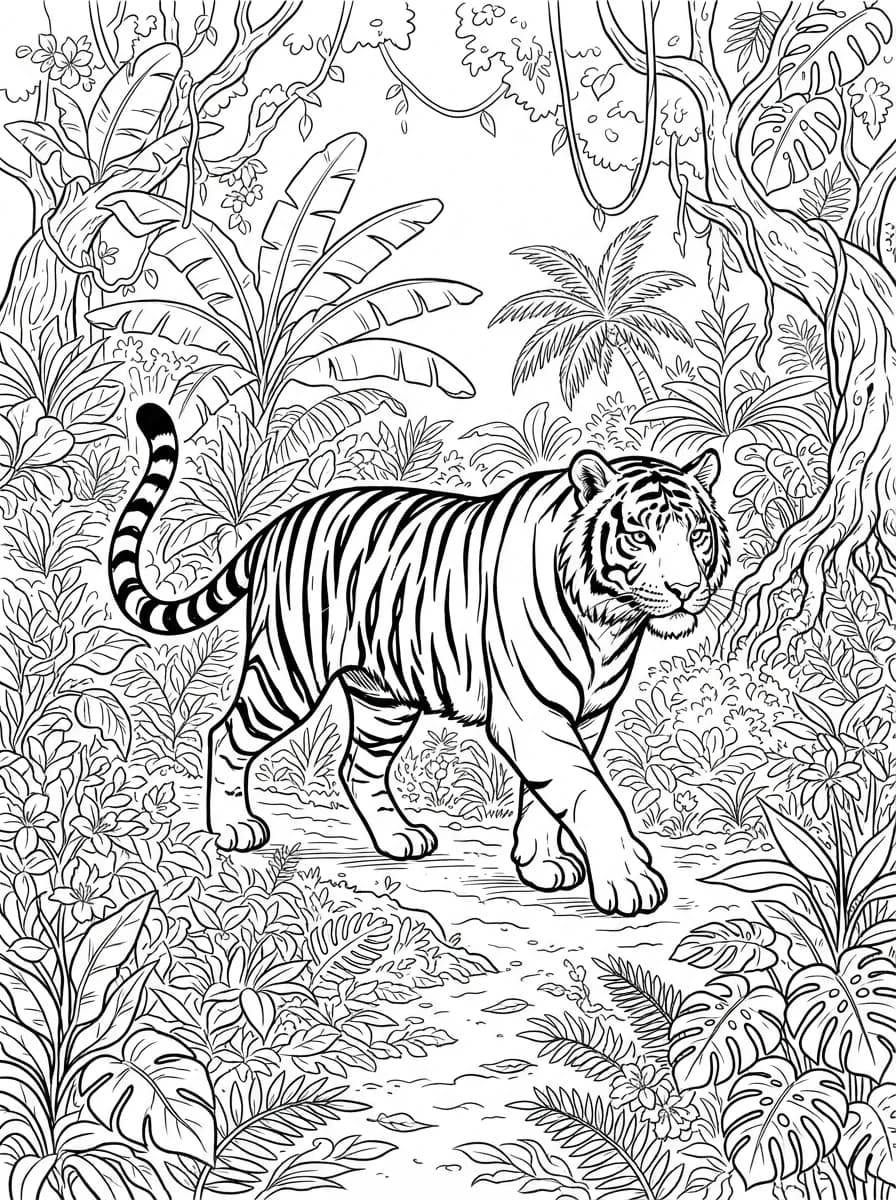 Coloriage Tigre