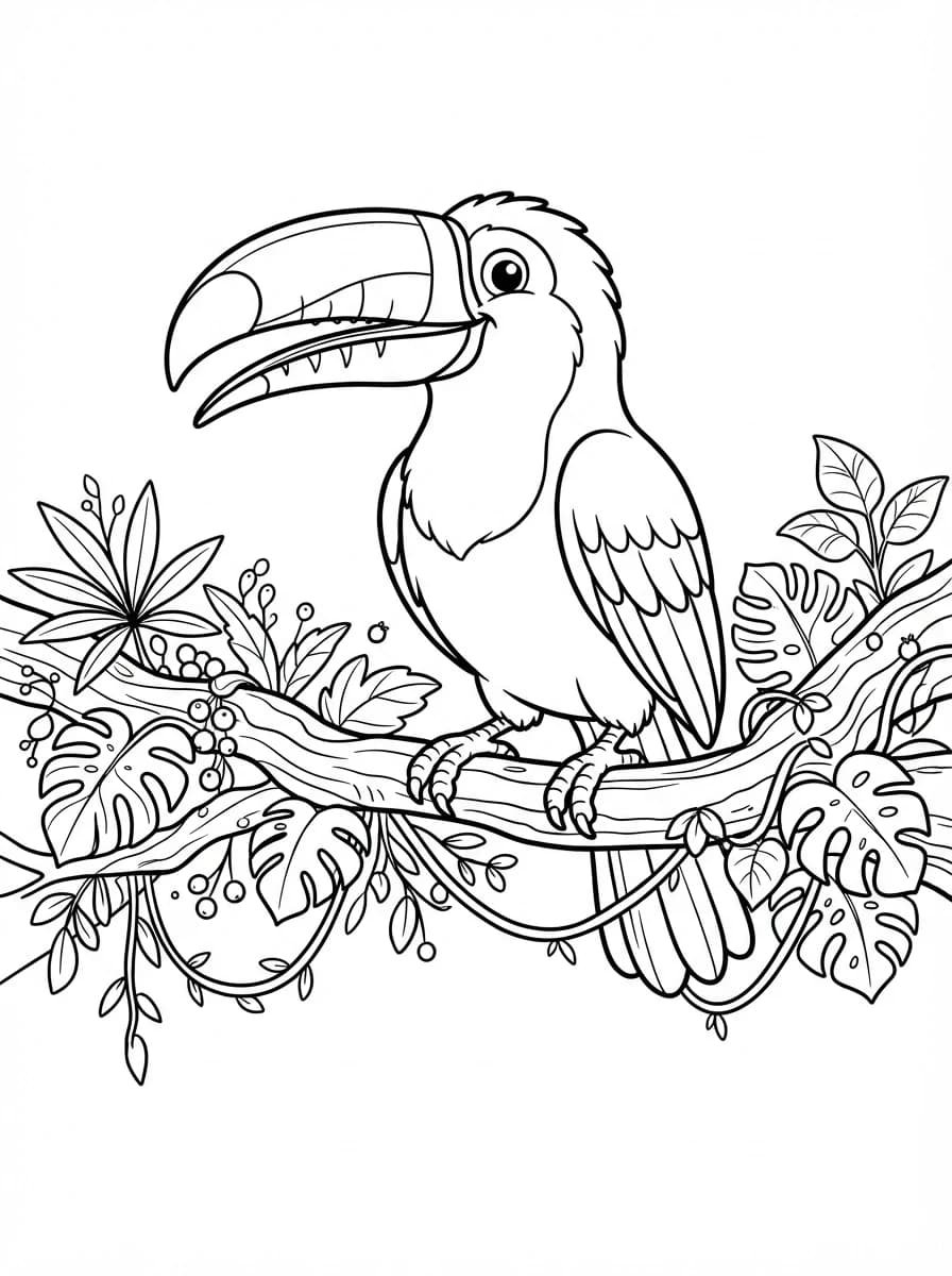 Coloriage Toucan