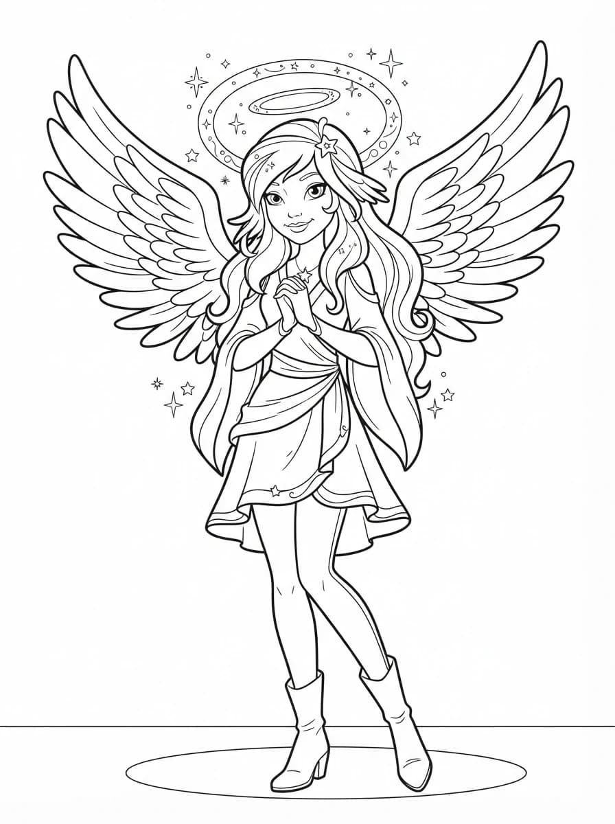 Coloriage Angels friends