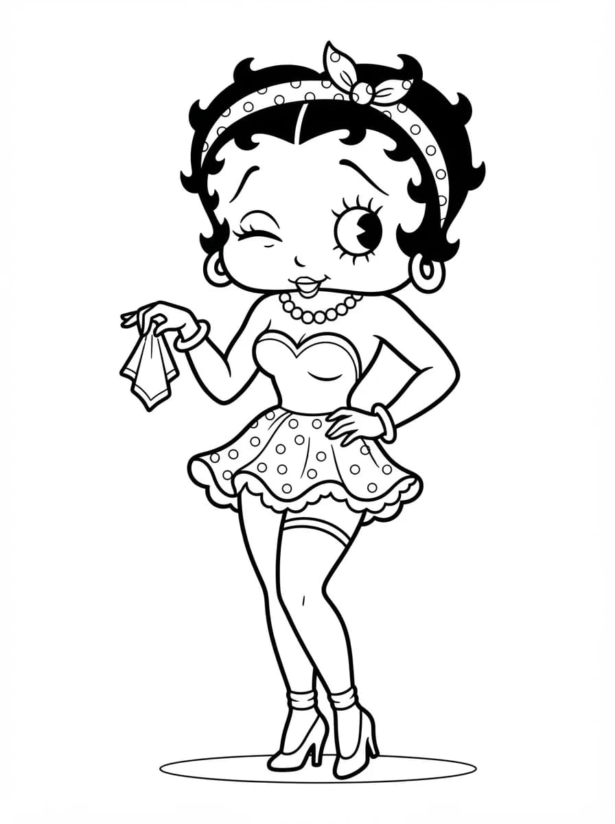 Coloriage Betty Boop