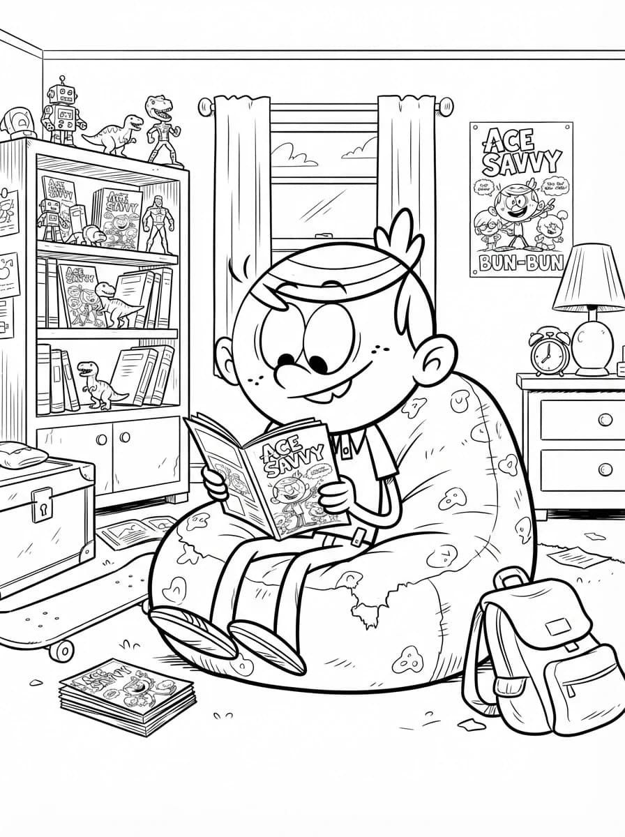 Coloriage Bienvenue chez les loud