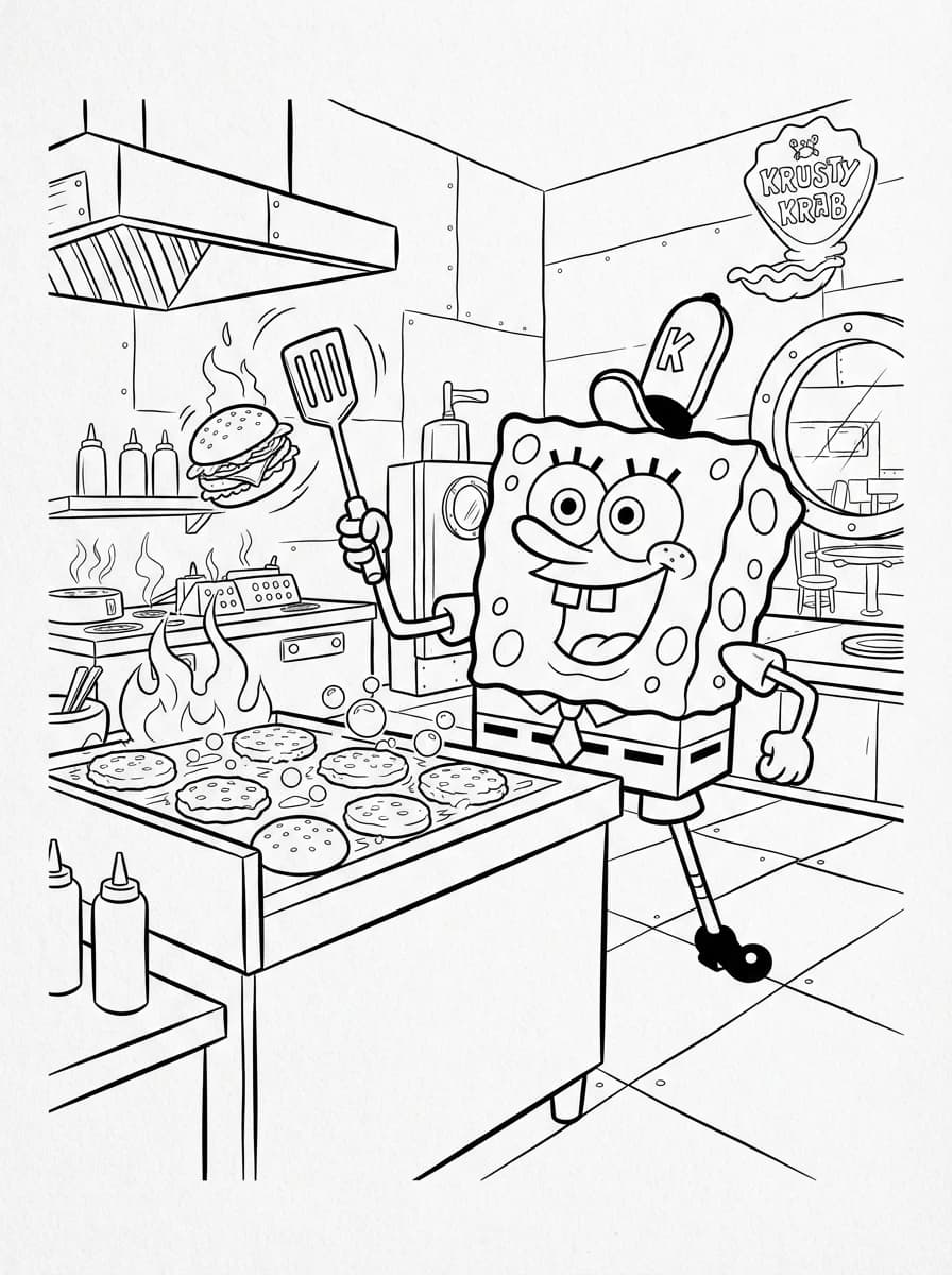 Coloriage Bob l'éponge