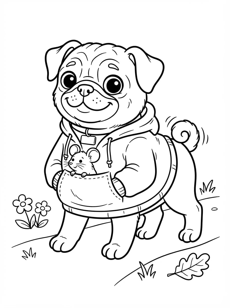 Coloriage Chip et patate