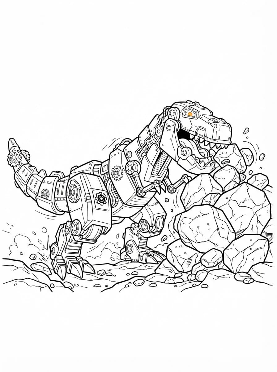Coloriage Dinotrux