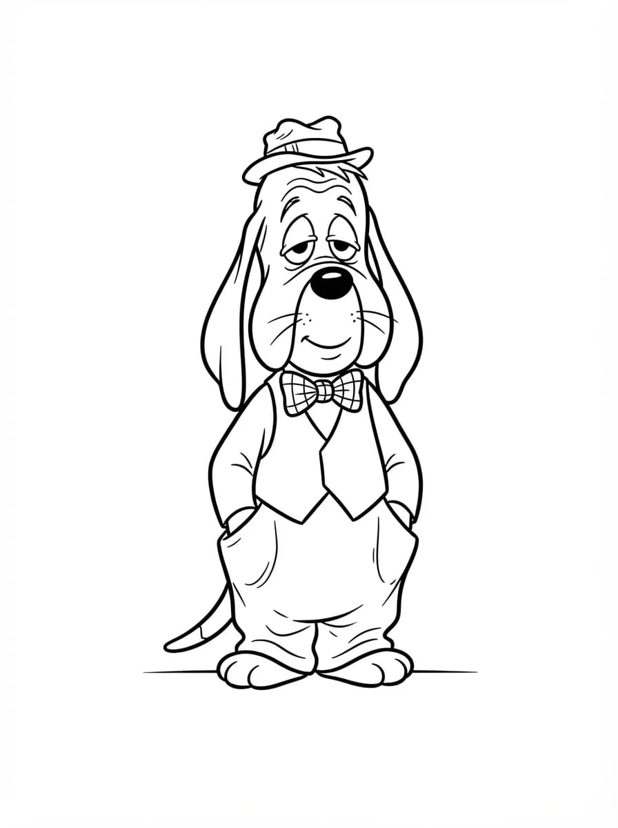 Coloriage Droopy