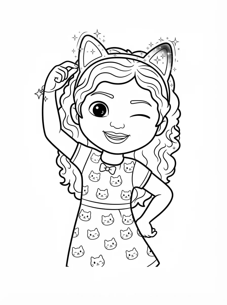 Coloriage Gabby chat