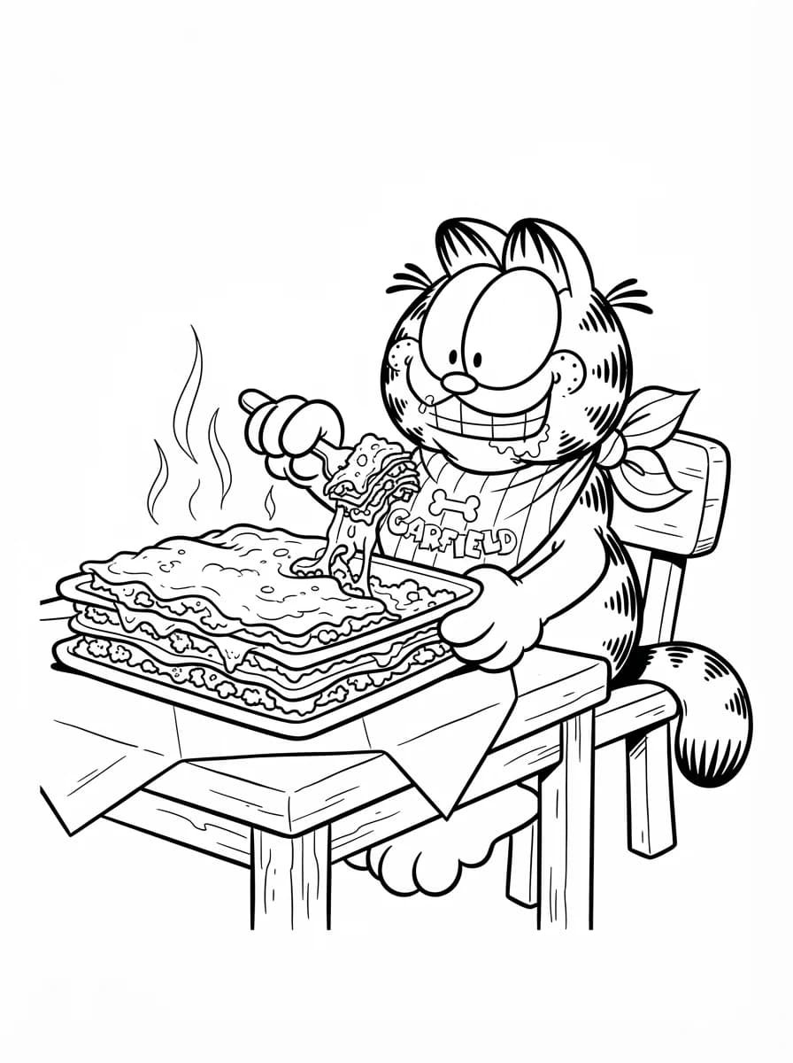 Coloriage Garfield
