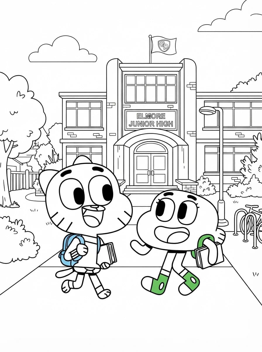 Coloriage Gumball