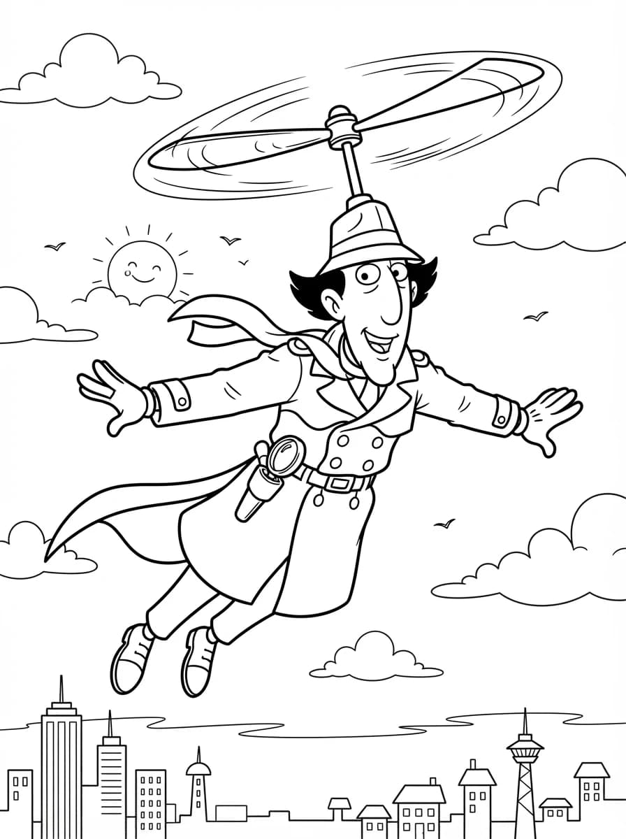 Coloriage Inspecteur Gadget