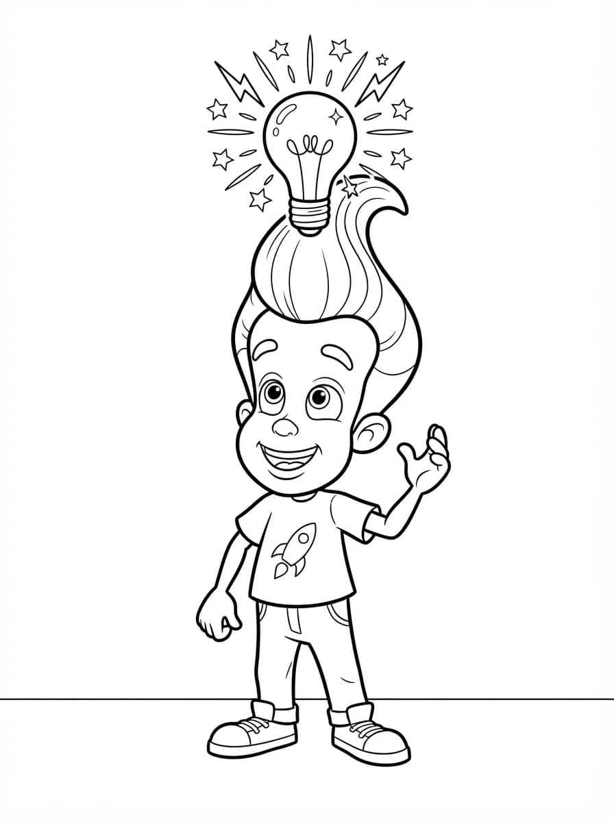 Coloriage Jimmy Neutron
