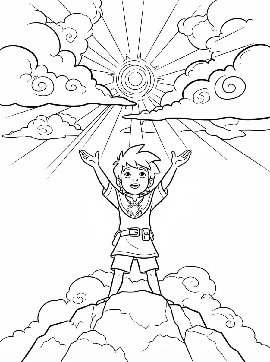 Coloriage Les Mystérieuses Cités d'Or