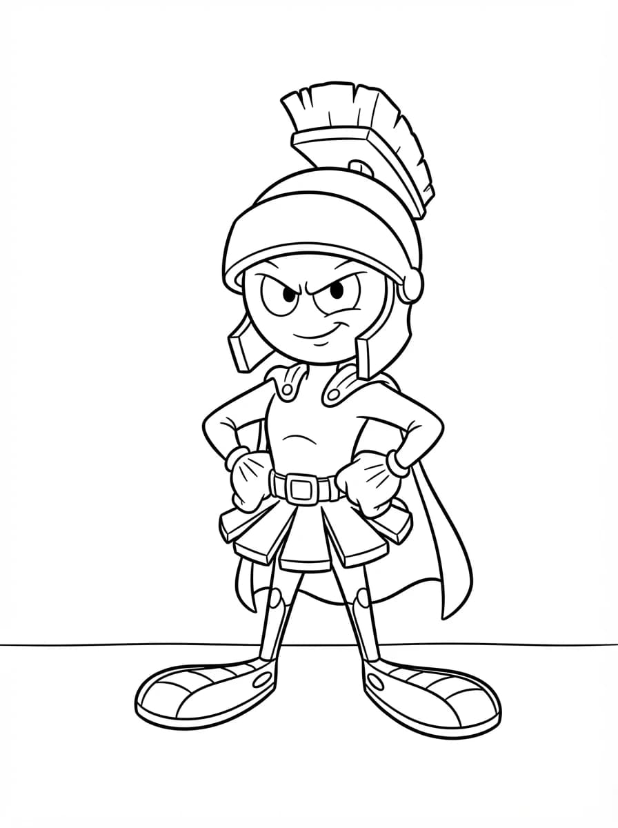 Coloriage Marvin le Martien