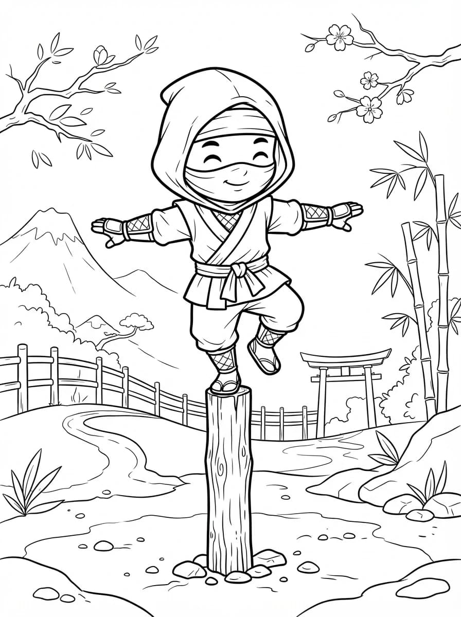 Coloriage Ninja