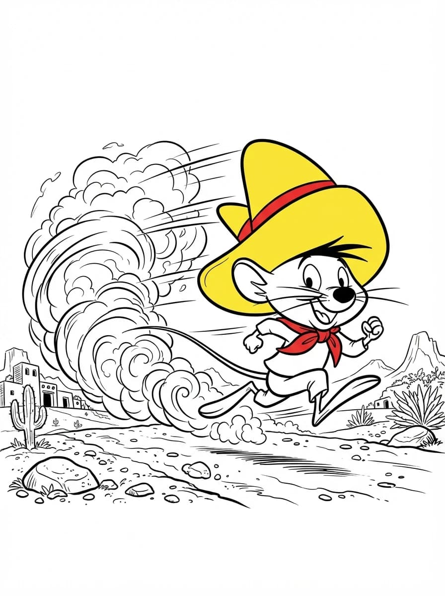 Coloriage Speedy Gonzales