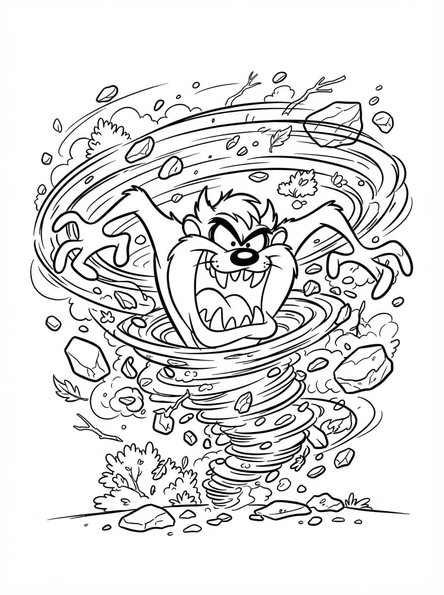 Coloriage Taz
