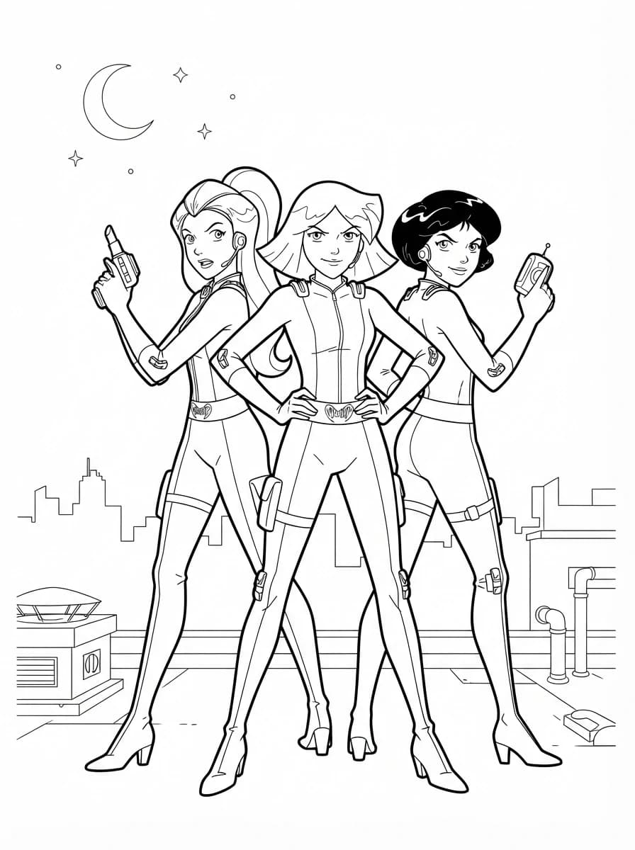 Coloriage Totally spies