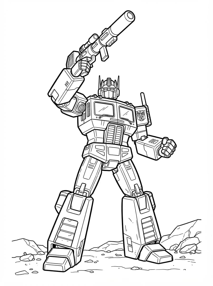 Coloriage Transformers