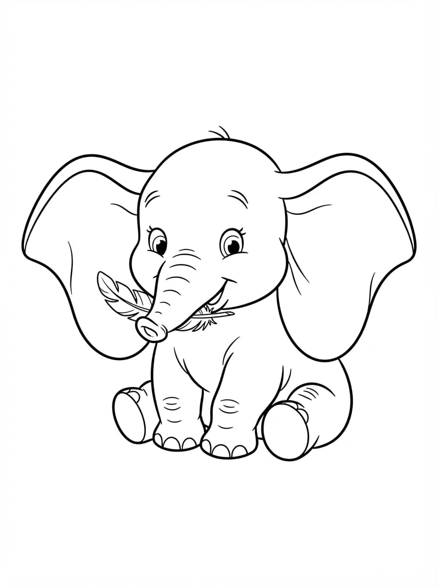 Coloriage Dumbo