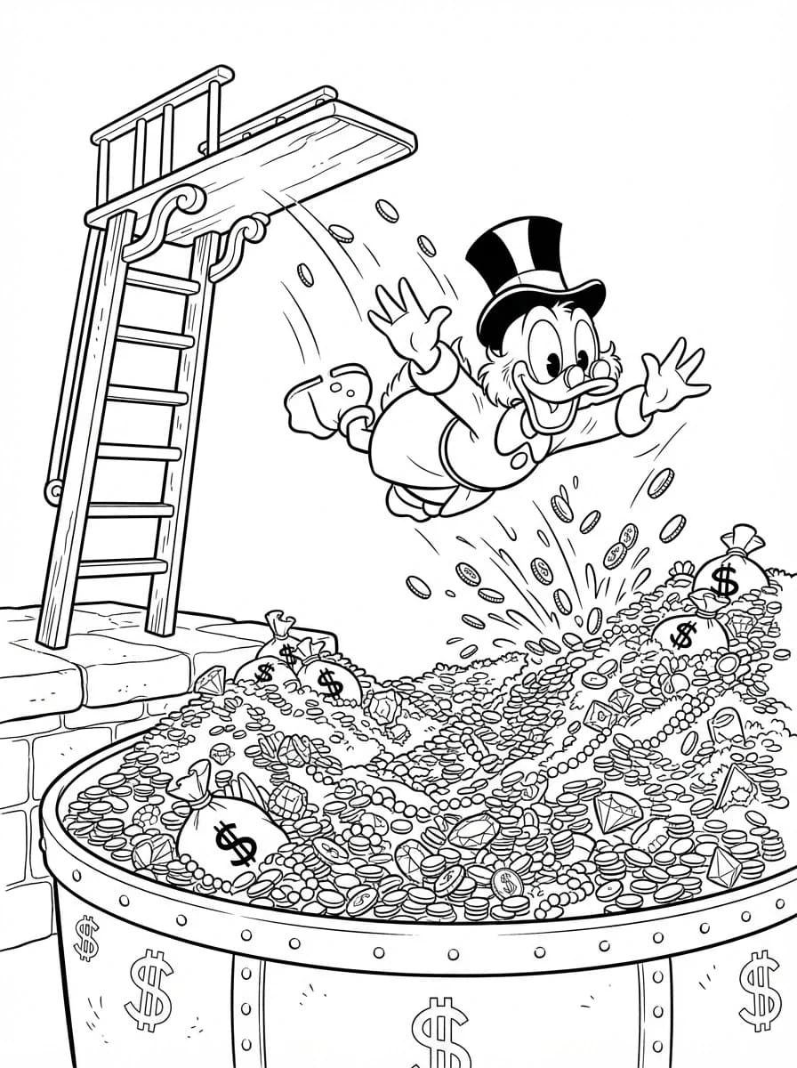 Coloriage Picsou