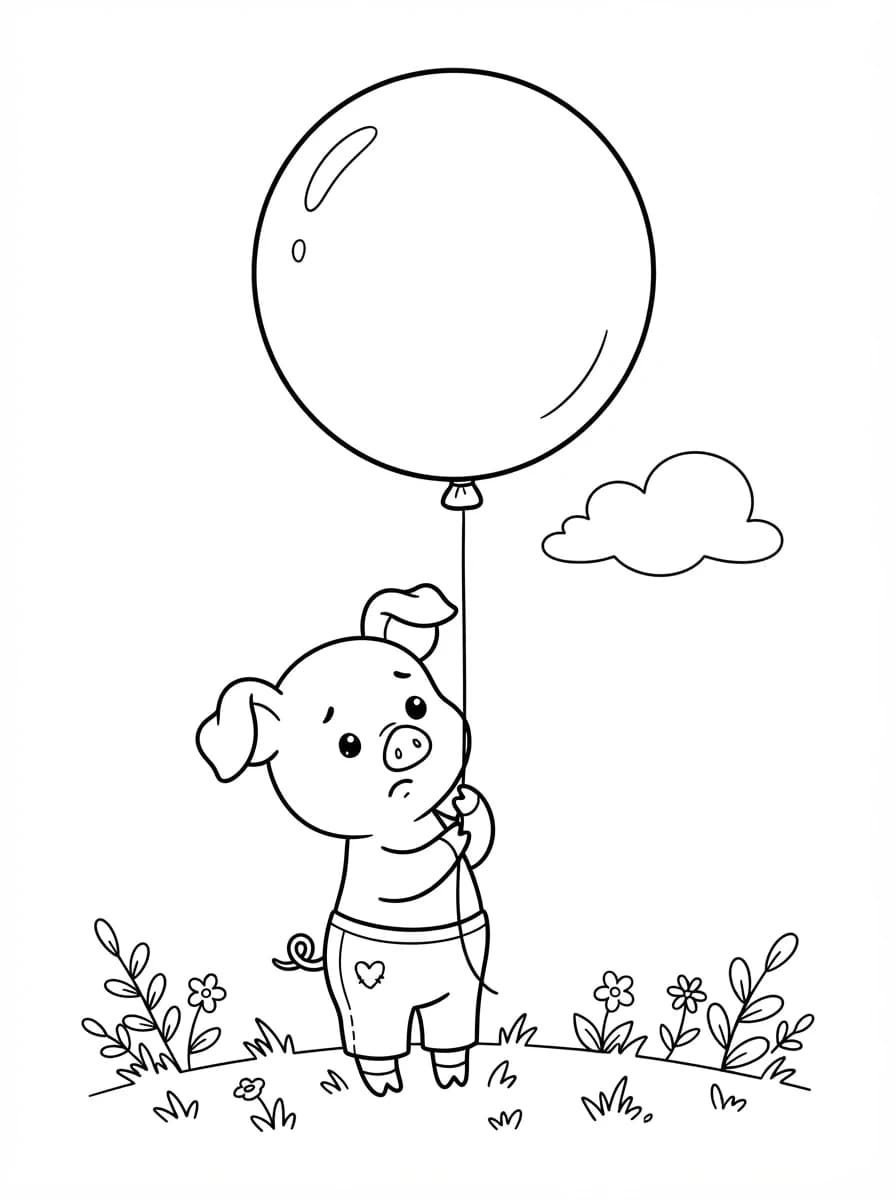 Coloriage Porcinet
